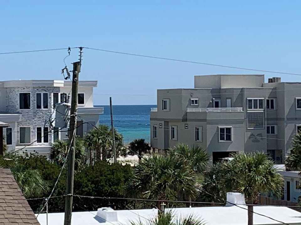 Gulf view from the third story balcony 