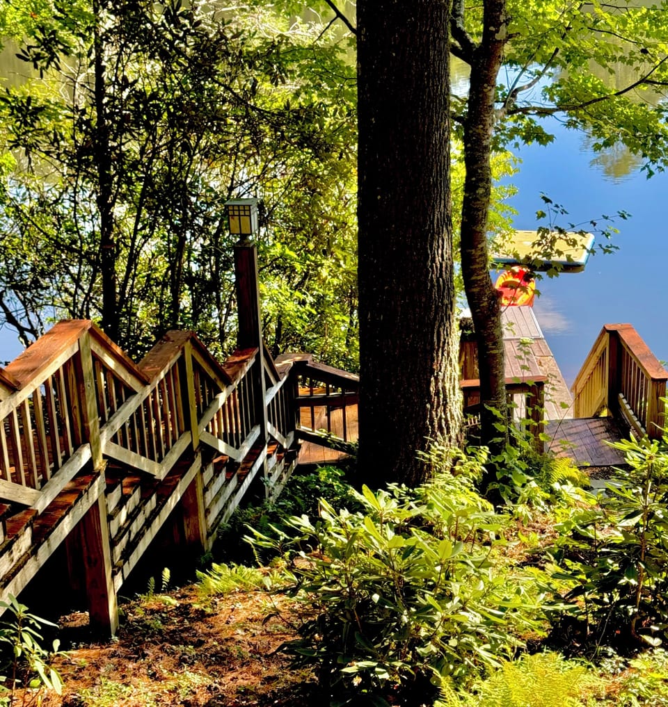 Get your steps in.  Enjoy the firepit near the dock or ground level deck.