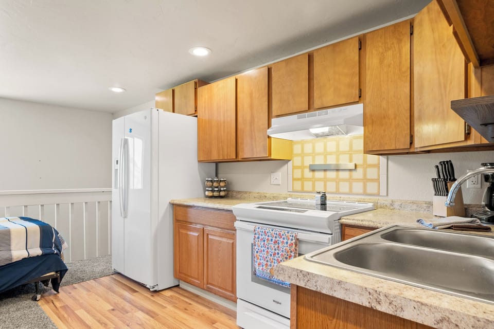 Optional casita above garage. 2 beds , kitchen full bath 