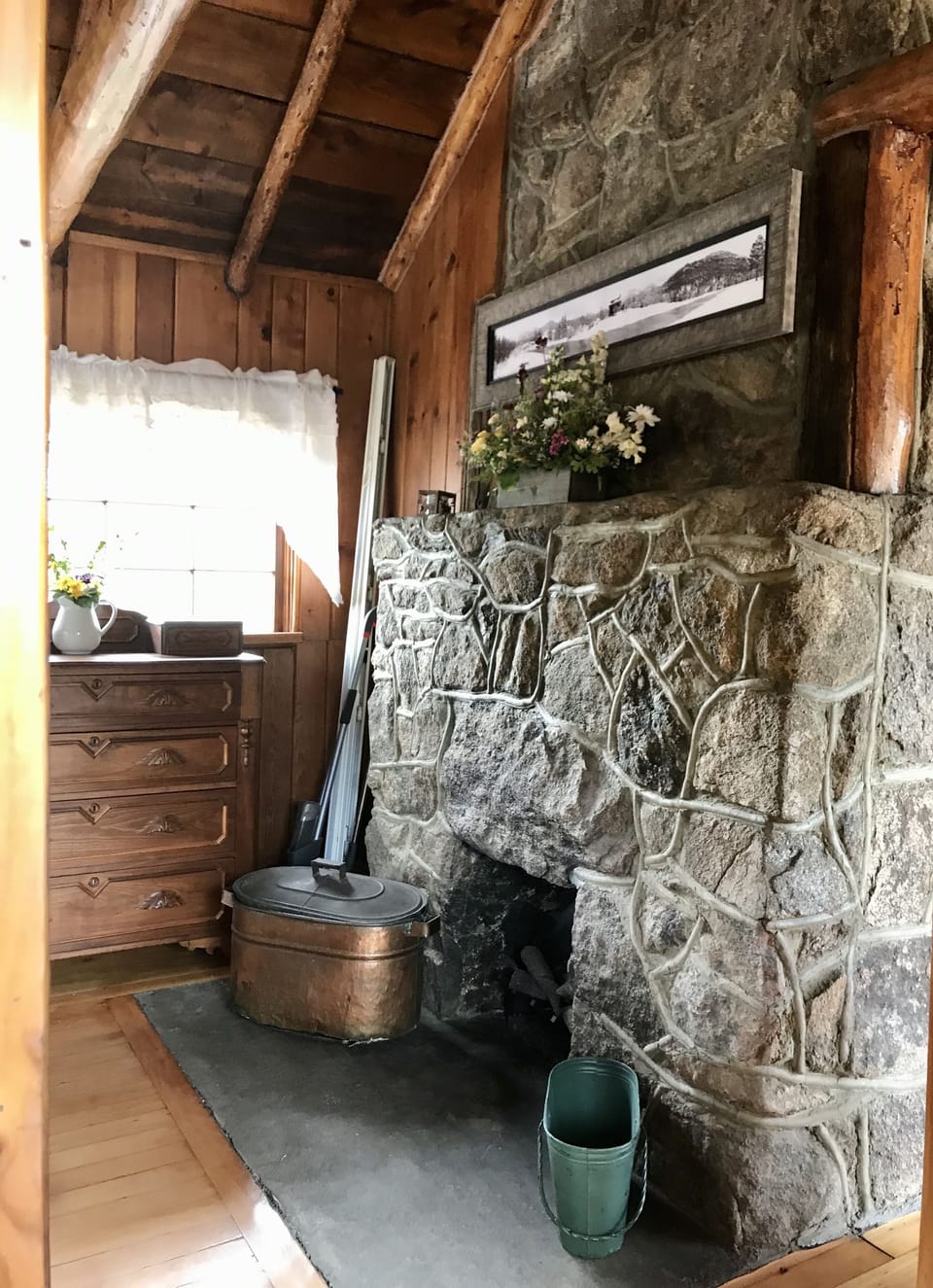 Bedroom fireplace