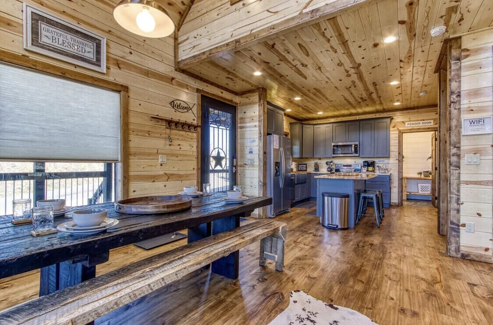 Dining and kitchen 