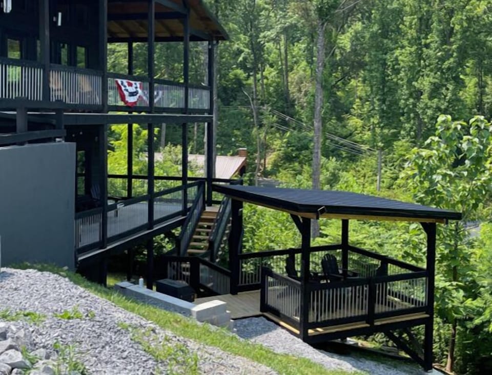 Newly added gazebo and grilling area.  