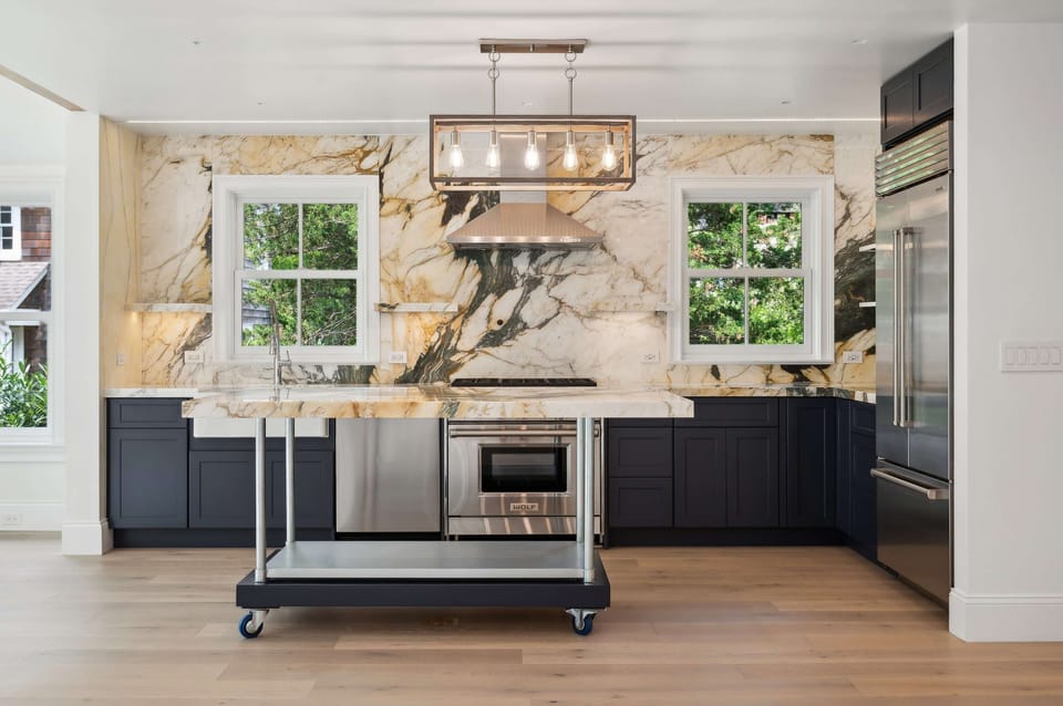 Incredible Monet countertops complete artwork. I love these!