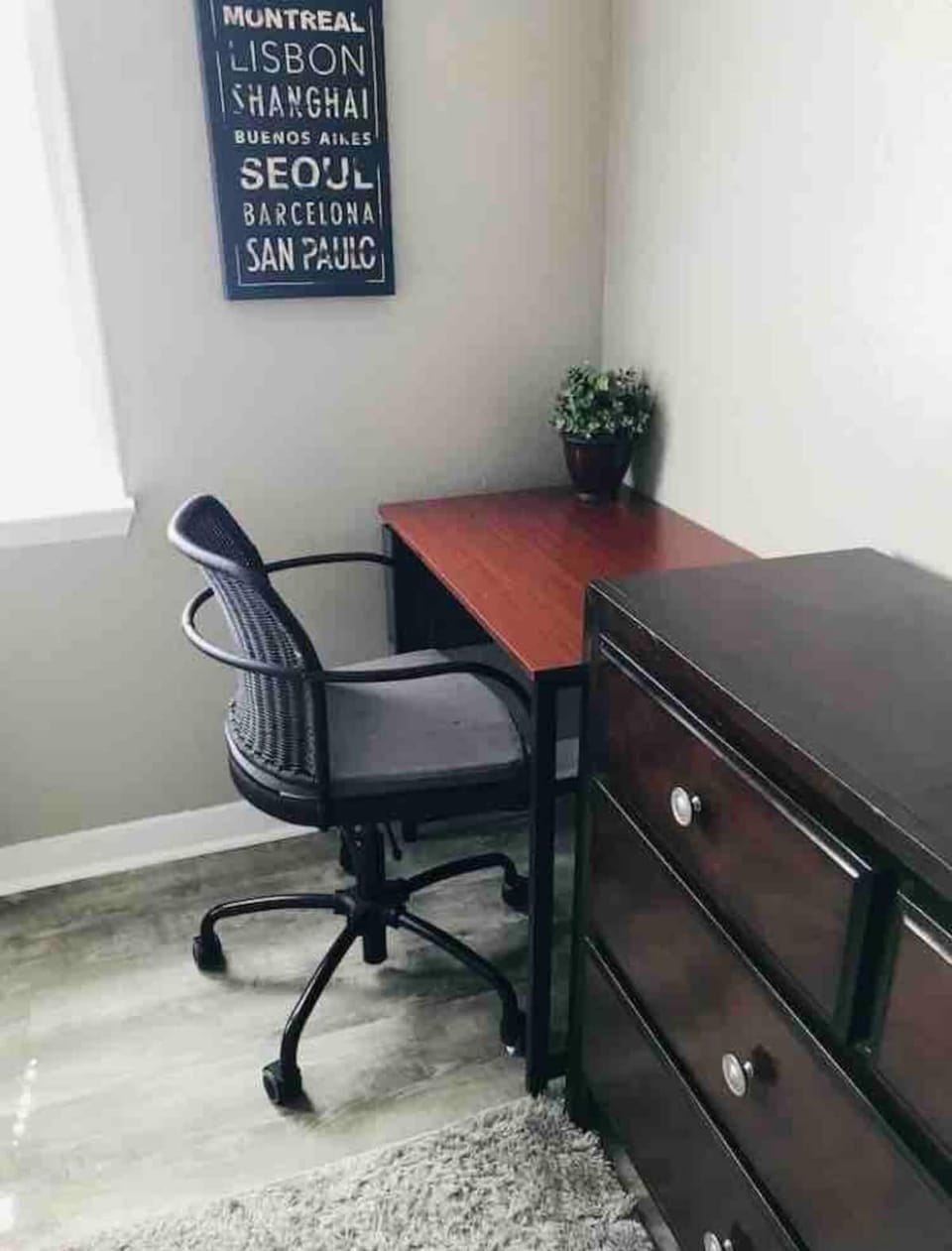 Work Station 
- Dresser with Mirror