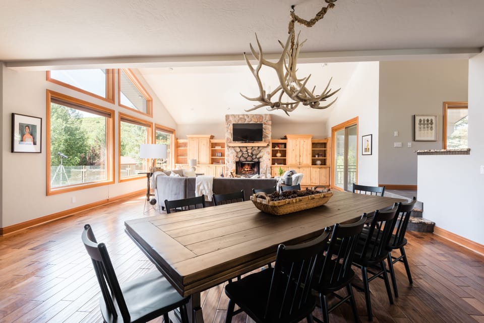An elegant dining area flows into your living area with the open floor plan.