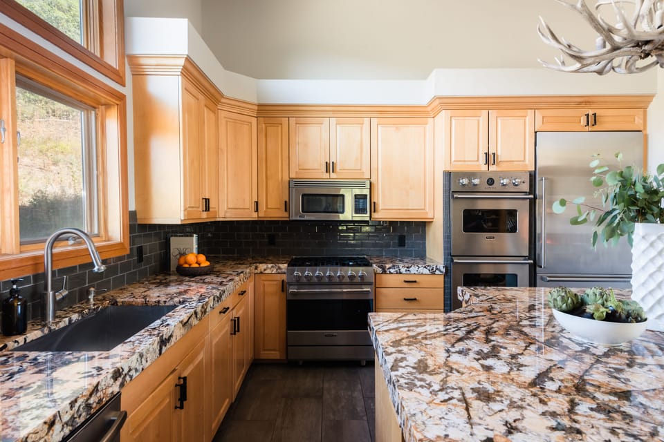 Whip up a feast in the spacious kitchen.