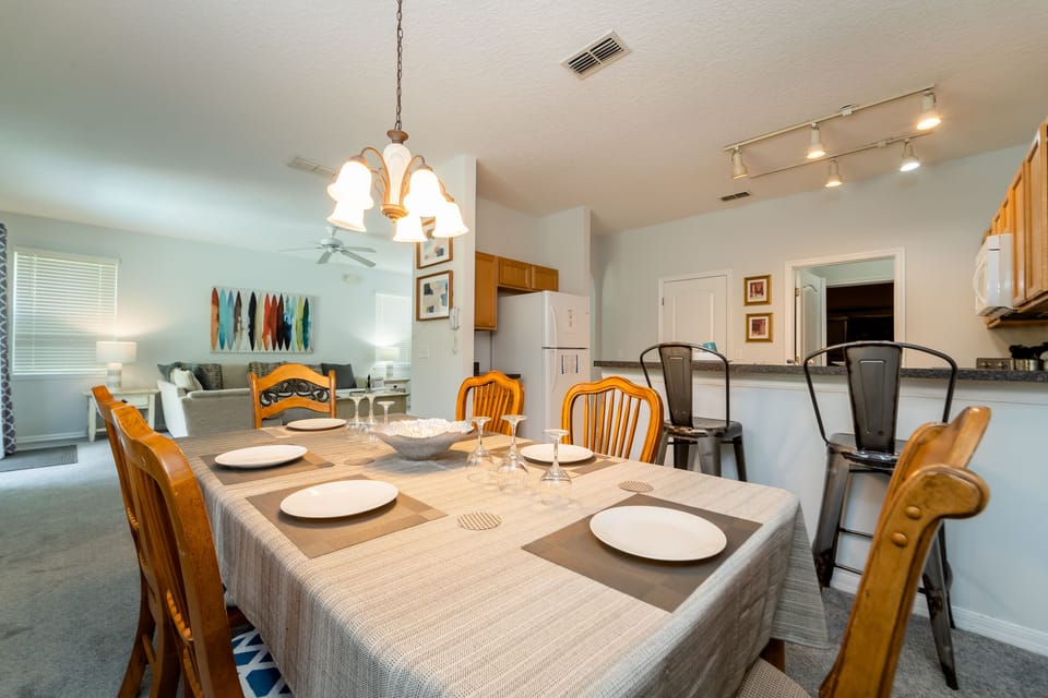 Dining table seating 6.