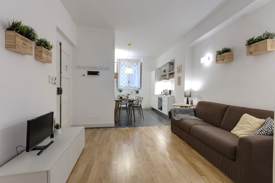 Apartment, 2 Bedrooms | Living area | LCD TV