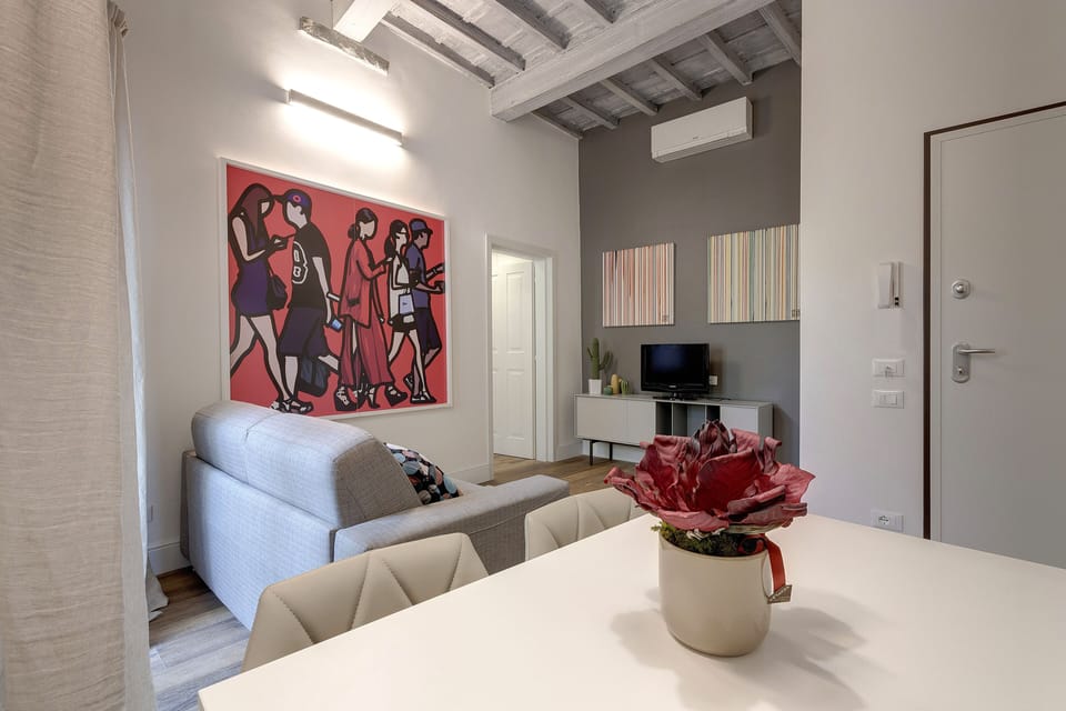 Apartment, 2 Bedrooms | Living area | LCD TV