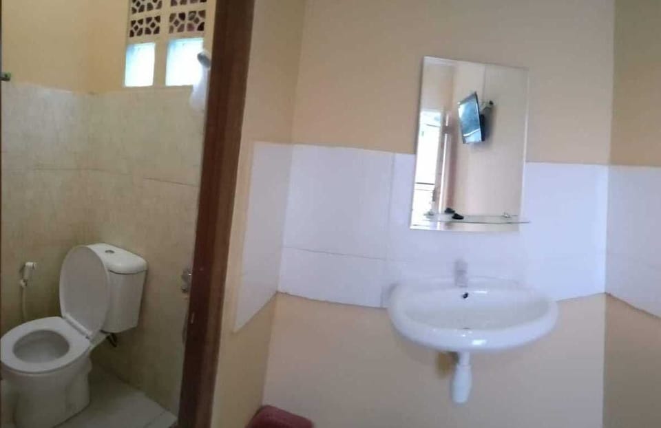 Standard Double Room, 1 Queen Bed | Bathroom | Shower, free toiletries, towels, soap