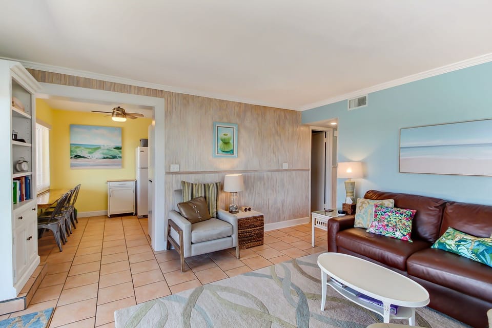 Living Space with Flat Screen Smart TV