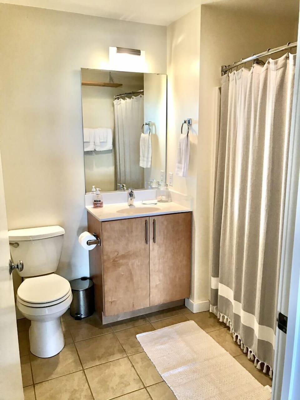 Full Bathroom #2 (accessed via the main hallway between bedrooms)