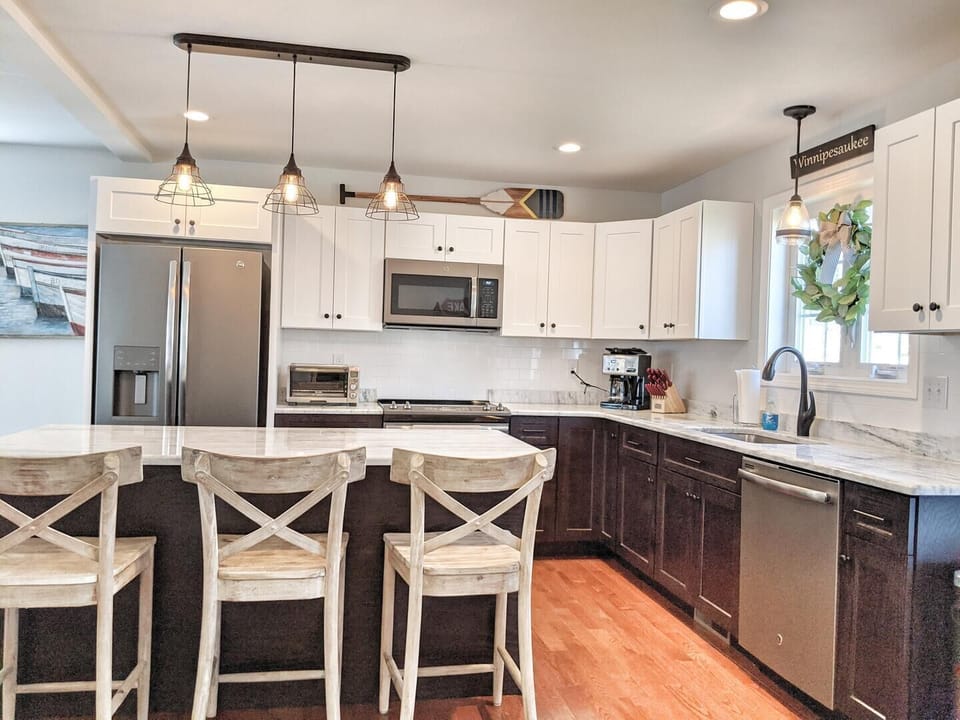 Upstairs, second floor; has a great sunny Kitchen