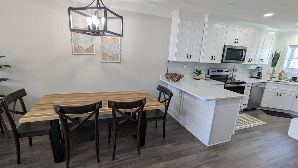 kitchen and table