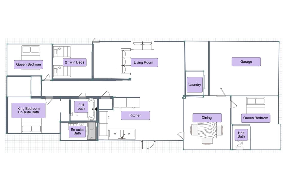 Layout of the house.