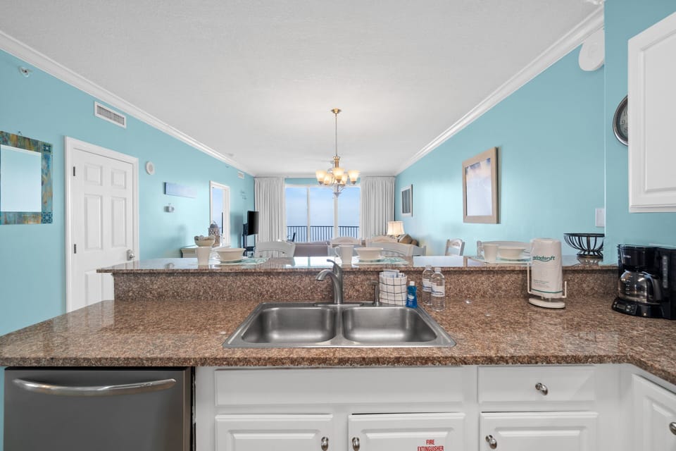 Full Size Kitchen with Bar Seating