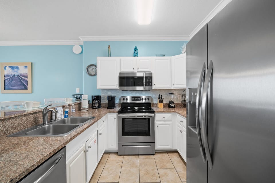 Full Size Kitchen with Bar Seating