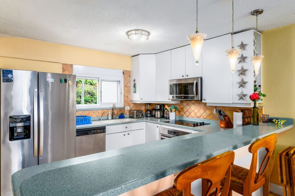 The spacious, well-appointed kitchen.