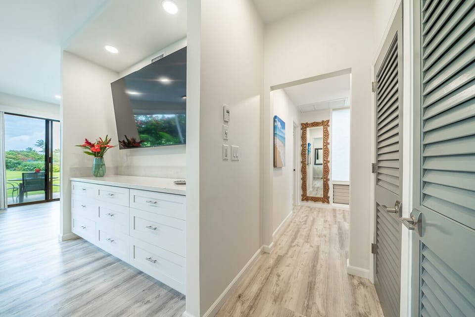 Beautiful hall leading to the master bedroom and bathroom 
