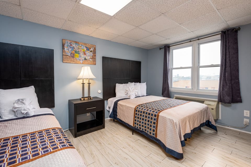 Classic Double Room, 2 Double Beds | Premium bedding, desk, laptop workspace, blackout drapes