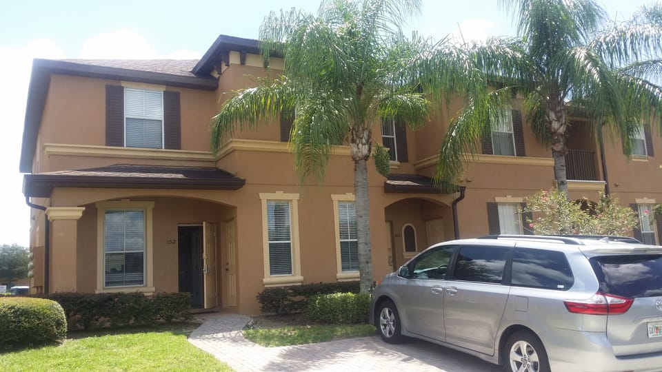 2 parking spaces in front of home
End unit townhome