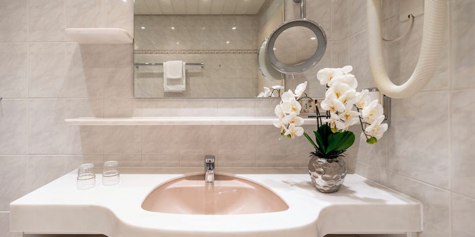 Comfort Single Room | Bathroom | Shower, hair dryer, towels, soap