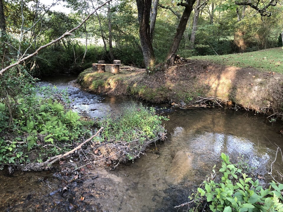 Creek and Fire Pit