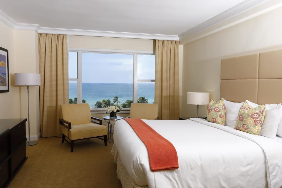Oceanfront No Balcony, 1 King Bed | View from room