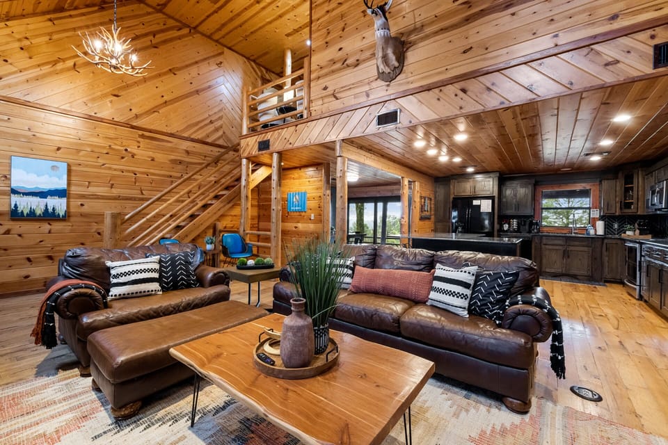 Much time spent in the design/decor of our cabin to give you warm/fuzzy feels! 