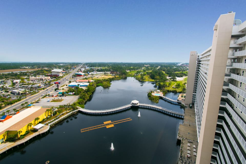 Beautiful view of the lake from the balcony