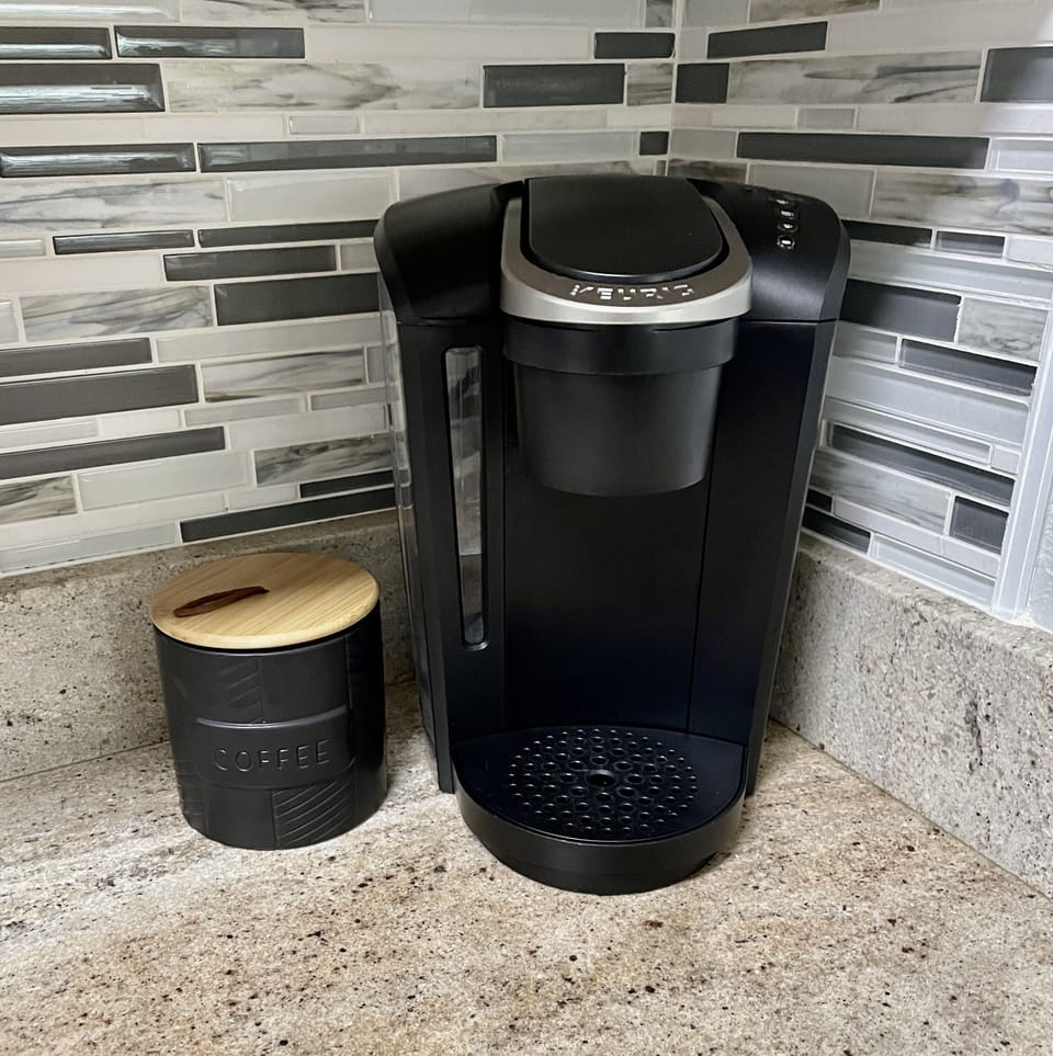 Enjoy a Pot of Coffee or use the Keurig for a Single Cup
