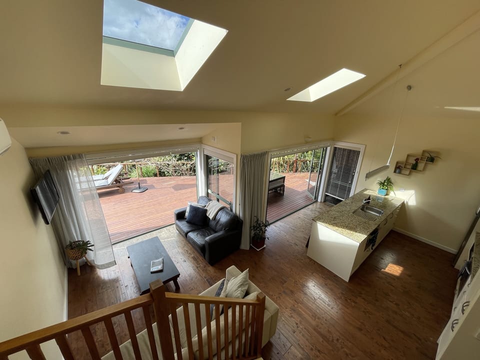Open plan living making the most of the indoor/outdoor flow of the apartment
