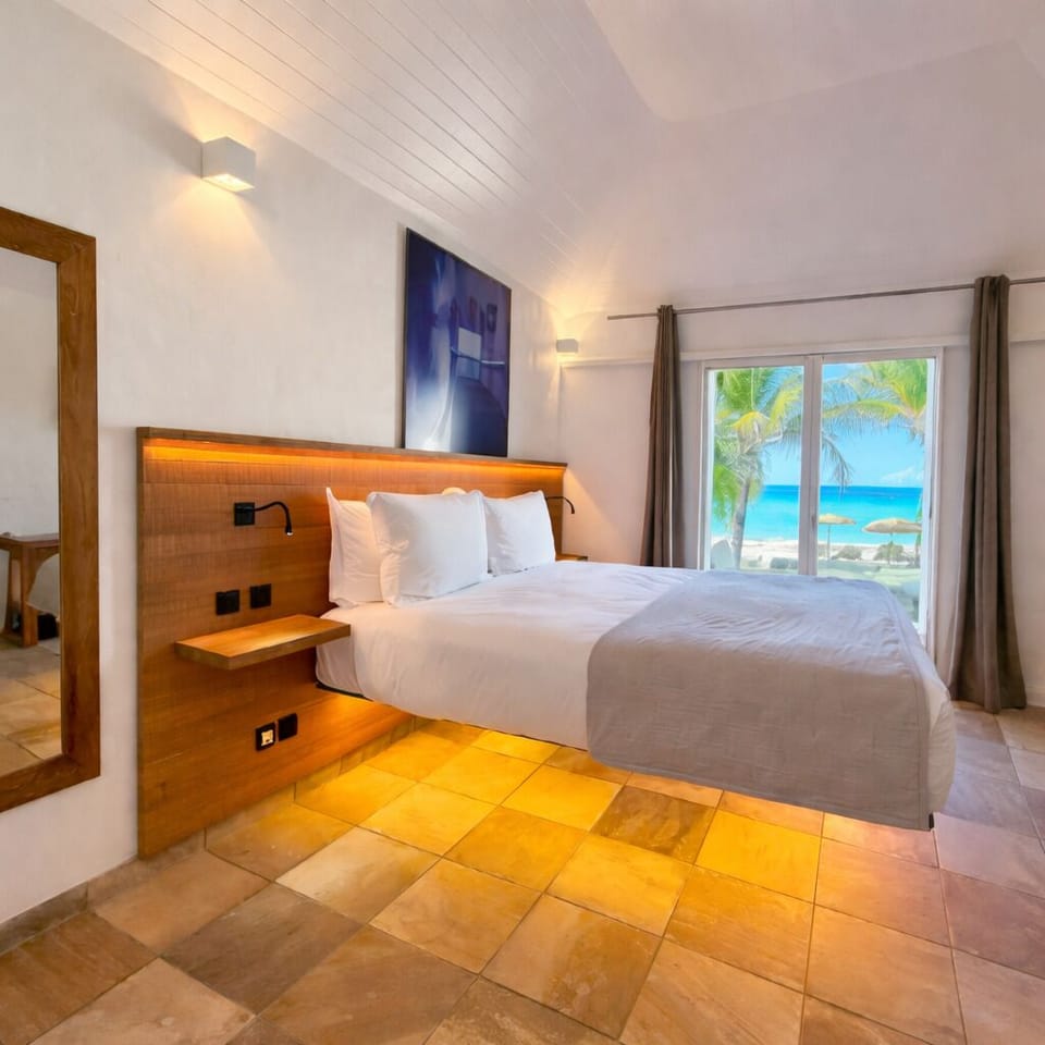 Room, Beachfront | Hypo-allergenic bedding, minibar, in-room safe, desk