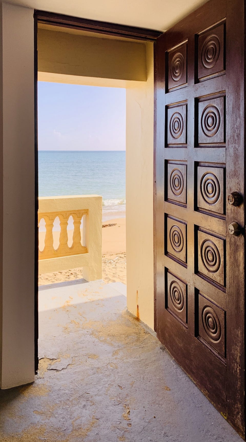 The doorway to sand and water!