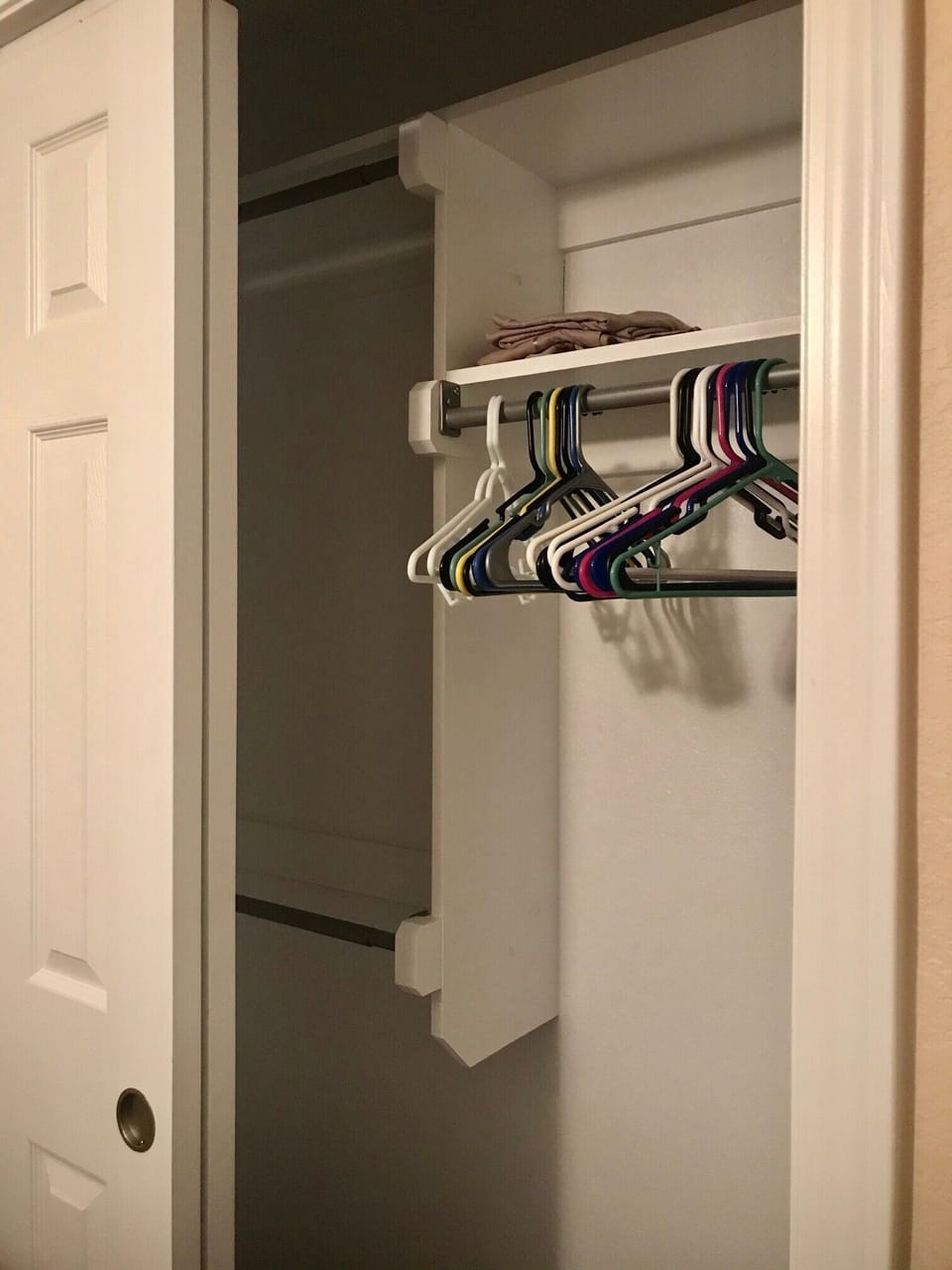 The Texaco Closet is complete with hangers!