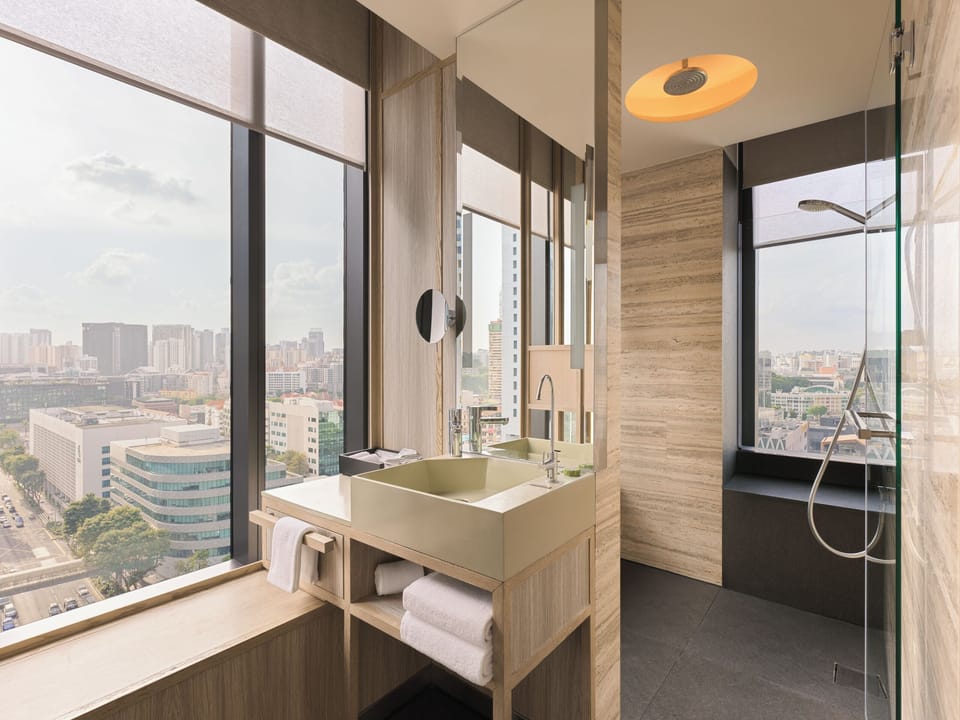 Eco-friendly toiletries, hair dryer, bathrobes, slippers
