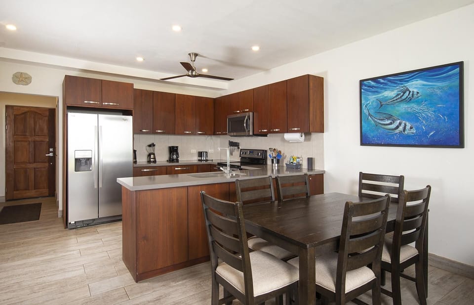 Condo, 2 Bedrooms, Accessible, Ocean View | Private kitchen | Full-size fridge, microwave, oven, stovetop