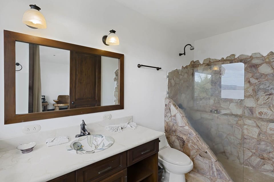 Dreamy Spanish-Style Villa with Sweeping Ocean Views, Elegant Nautical Design & Giant Infinity Pool House in Playa Flamingo