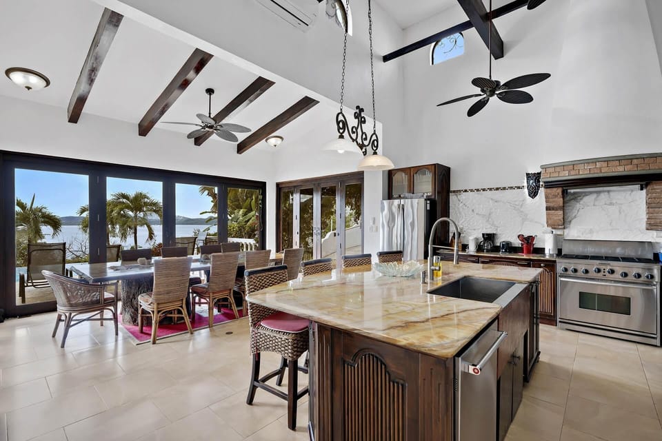 House, 4 Bedrooms, Accessible, Beach View | Private kitchen | Full-size fridge, microwave, stovetop, dishwasher