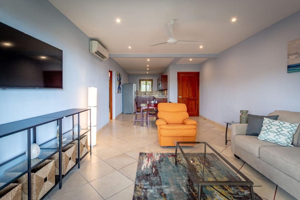 2-Bedroom Condo with Ocean View and Pool | Living room | TV