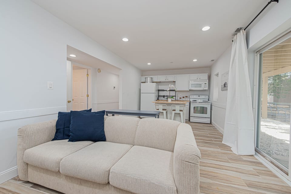 Sofa pulls out to a full size bed