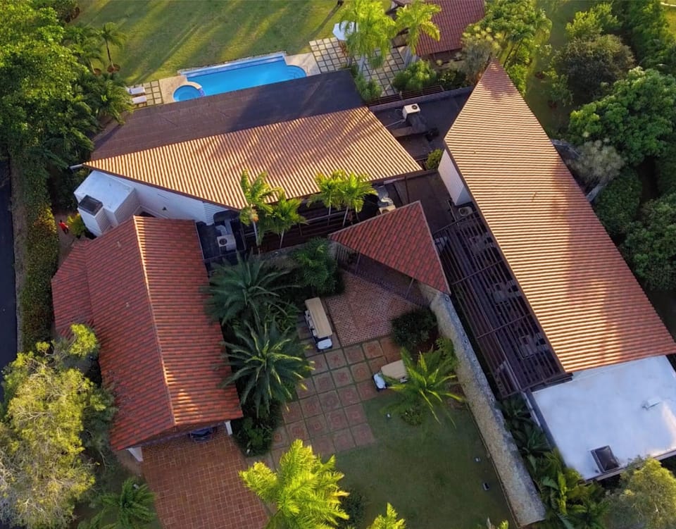 Birdseye view of the villa