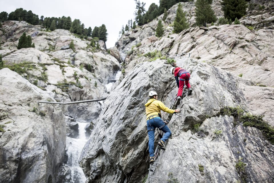 Outdoor rock climbing