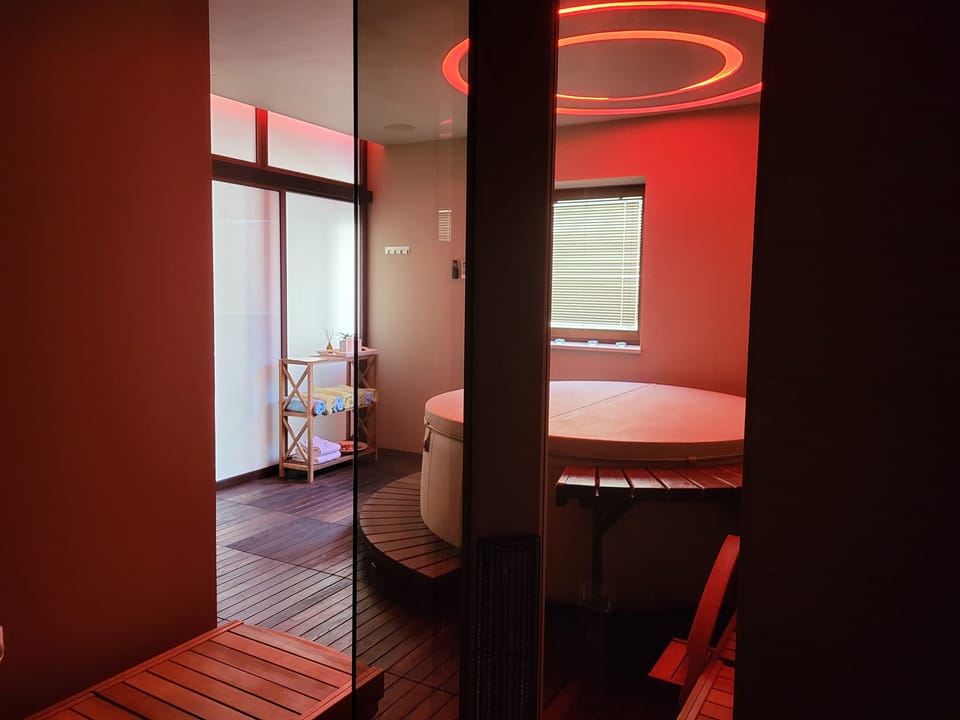 SPA zone with hydromassage pool and sauna
