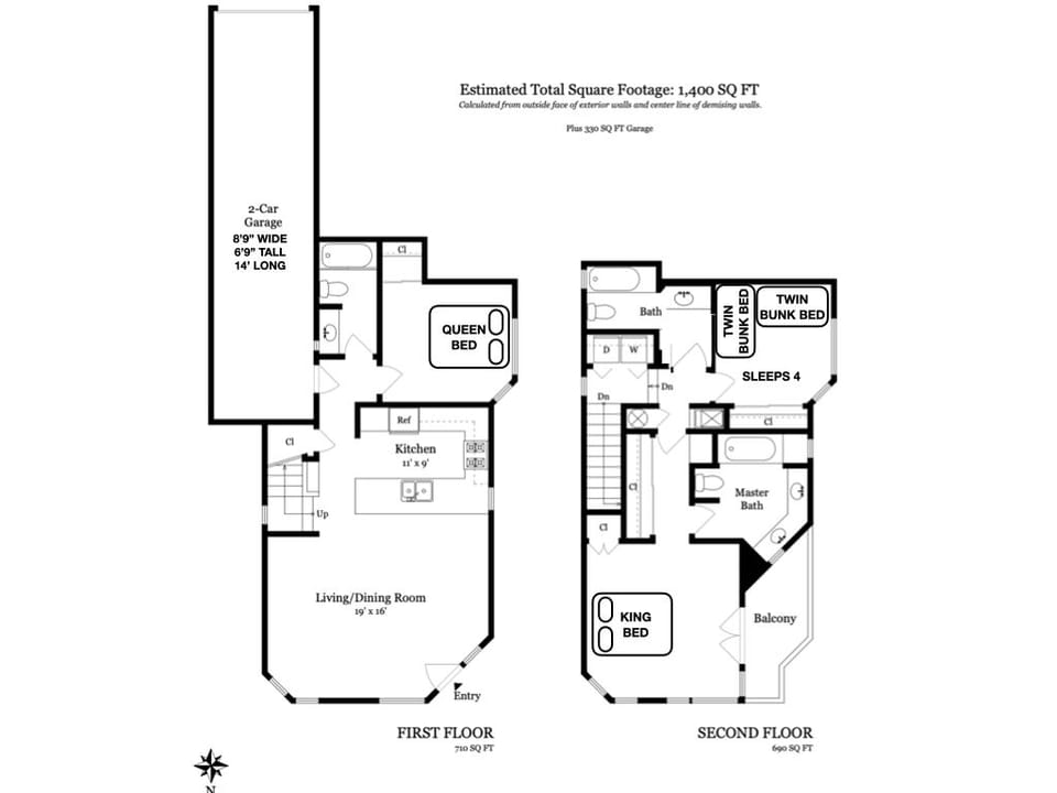 Floor plan of your holiday home