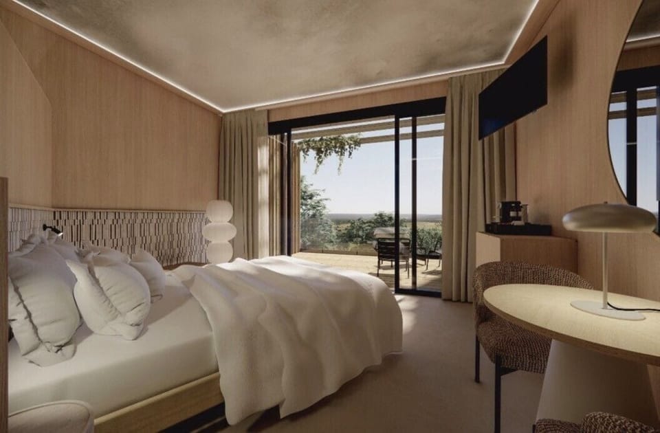 Lodge nature avec terrasse privative | Minibar, in-room safe, individually decorated, individually furnished
