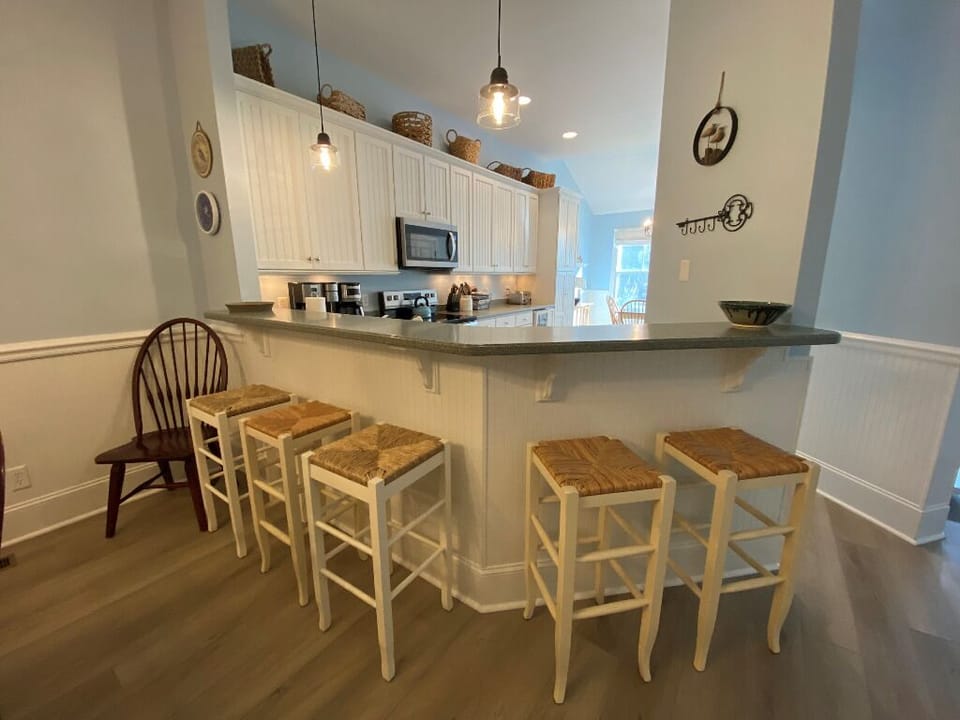 Bar seating for five
