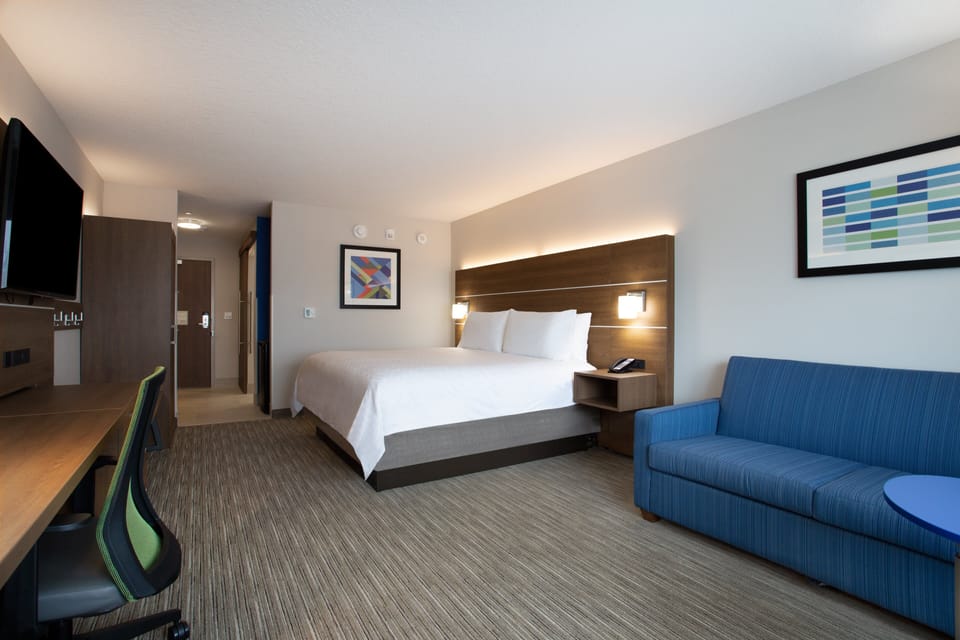 Suite, 1 King Bed, Accessible (Mobil, Roll Shwr) | In-room safe, desk, free cribs/infant beds, free rollaway beds