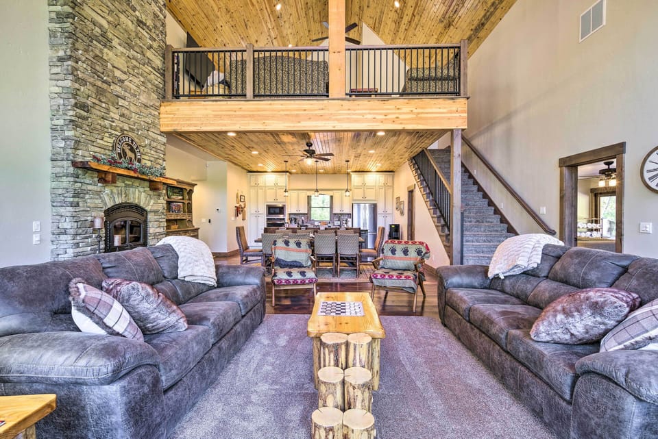 Living Room | 1st Floor | Queen Sleeper Sofa | Fireplace | Central Heating & A/C