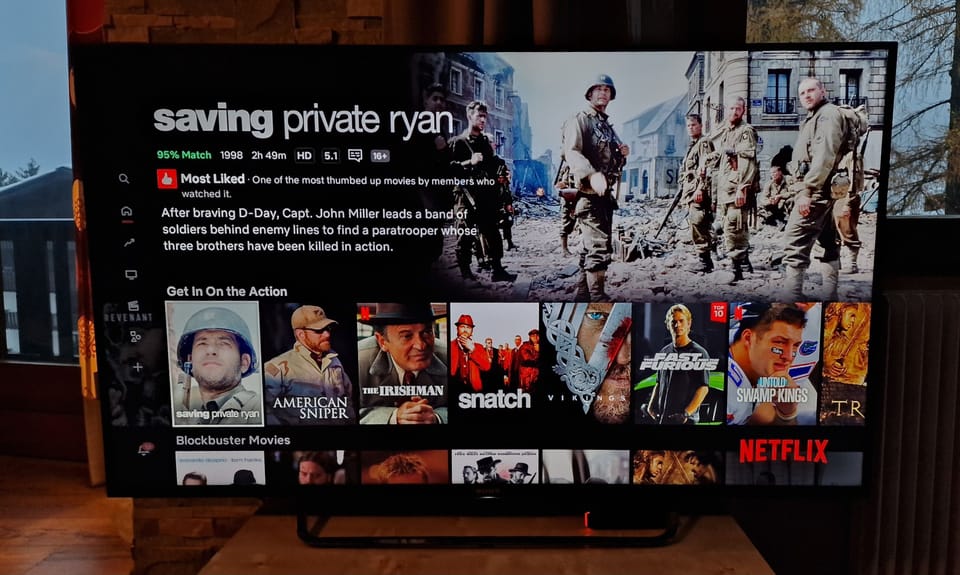 55" Sony 4K TV with Youtube, Netflix, also Orange cable TV via optic cable wifi
